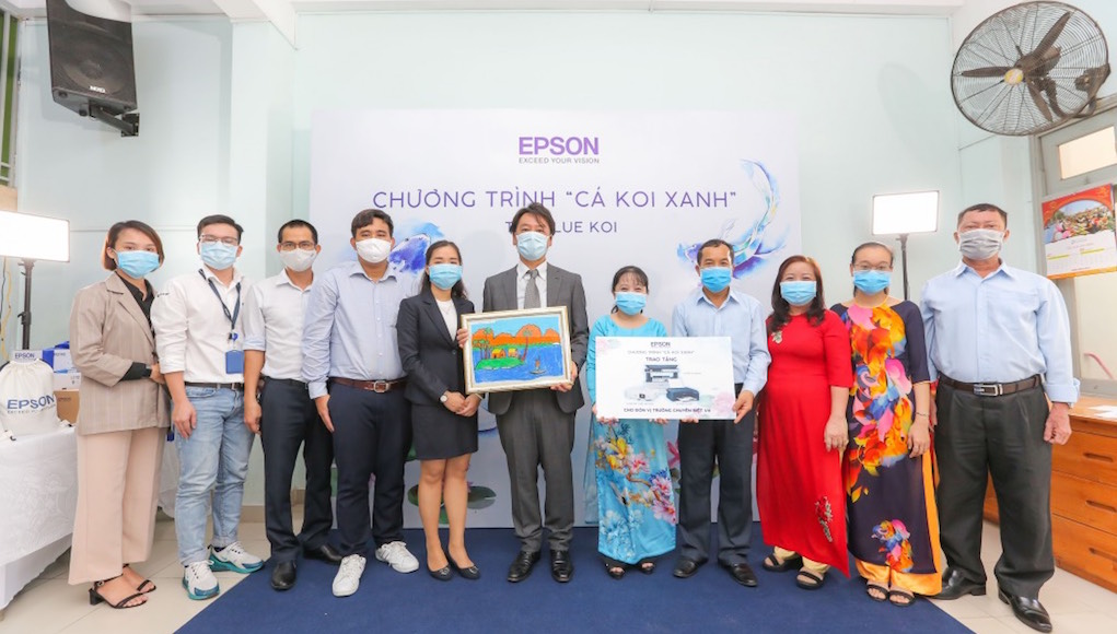 Epson tổ chức chương trình 'Cá Koi Xanh', lan tỏa tinh thần khuyến học