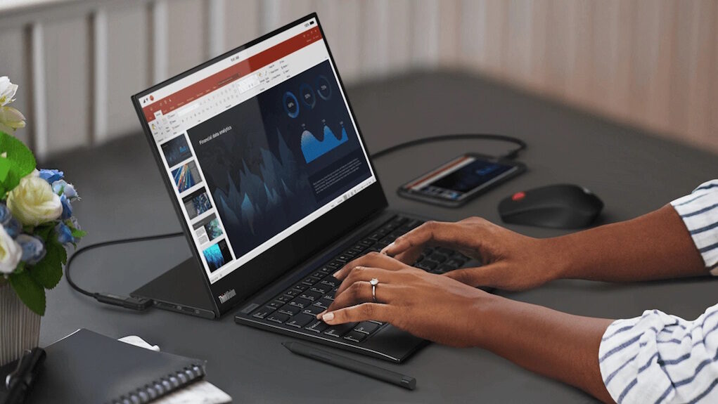 Ra mắt màn hình di dộng Lenovo ThinkVision M14t