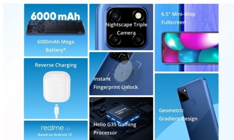 Realme C12 giá rẻ, pin 6.000 mAh sẽ ra mắt tại Việt Nam từ 25/8