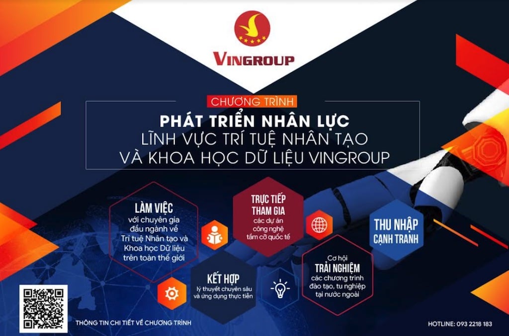 Vingroup triển khai đào tạo kỹ sư về trí tuệ nhân tạo và khoa học dữ liệu