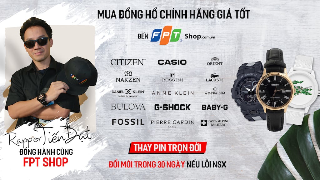 FPT Shop hợp tác Rapper Đinh Tiến Đạt trình làng bài rap về đồng hồ