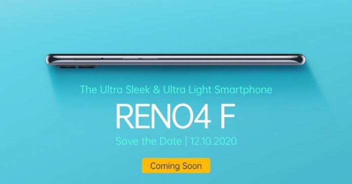 OPPO Reno4 F ra mắt vào ngày 12/10 tại Indonesia