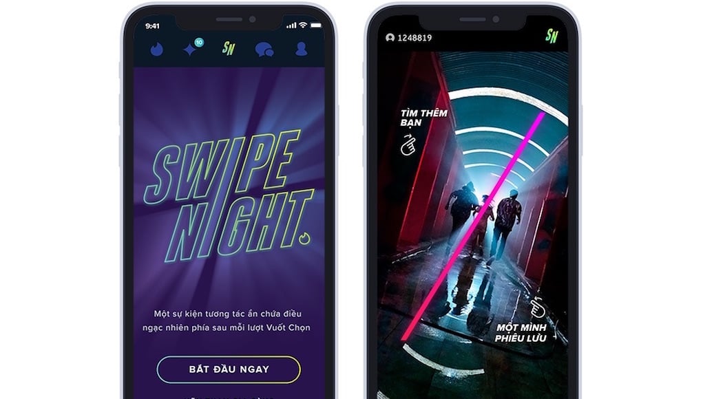 Sự kiện tương tác Tinder 'Swipe Night' ra mắt tại Việt Nam