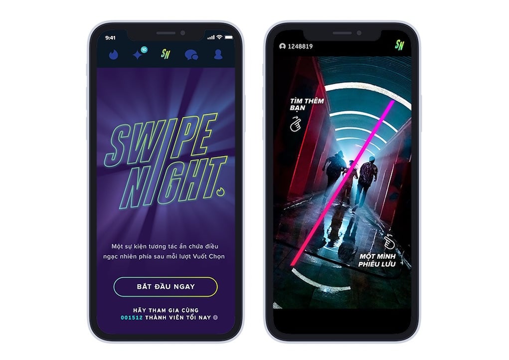 Sự kiện tương tác Tinder 'Swipe Night' ra mắt tại Việt Nam