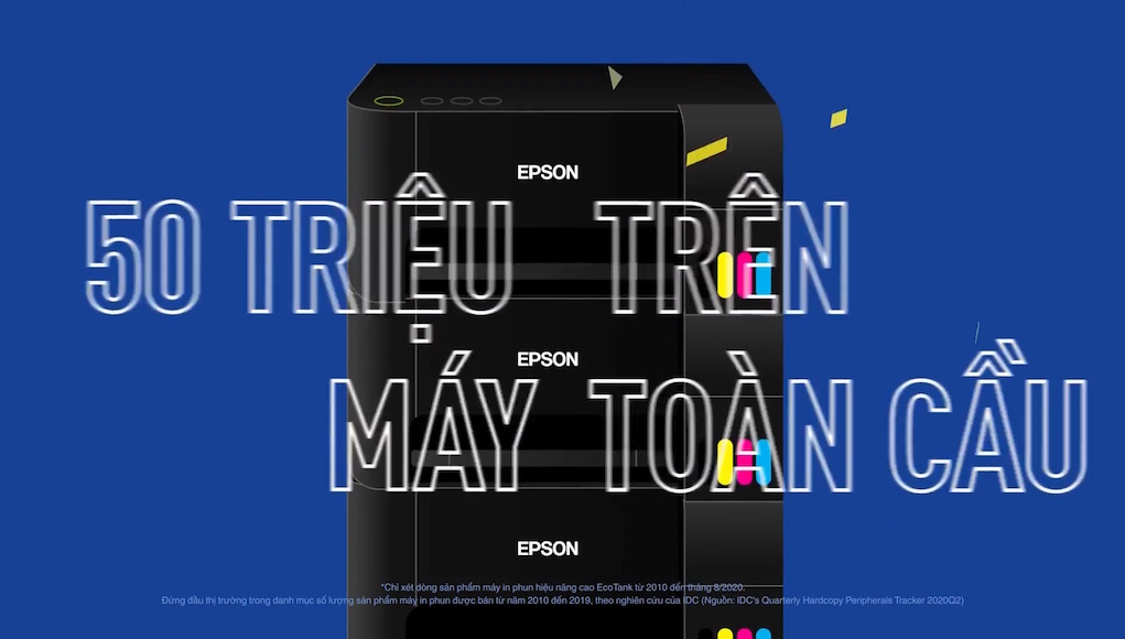 Epson bán 50 triệu máy in phun liên tục EcoTank trên toàn cầu