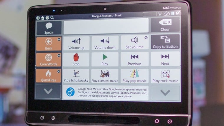 Google Assistant tích hợp vào thiết bị Tobii cho người khuyết tật