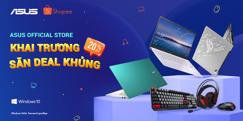 Khai trương gian hàng ASUS Official Store trên Shopee