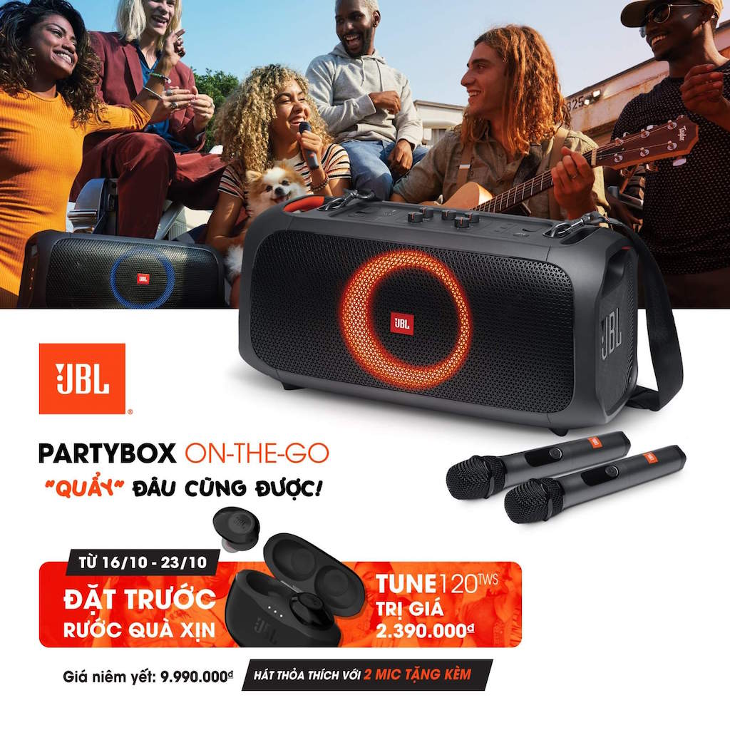 JBL mở chương trình đặt trước loa PartyBox On-The-Go