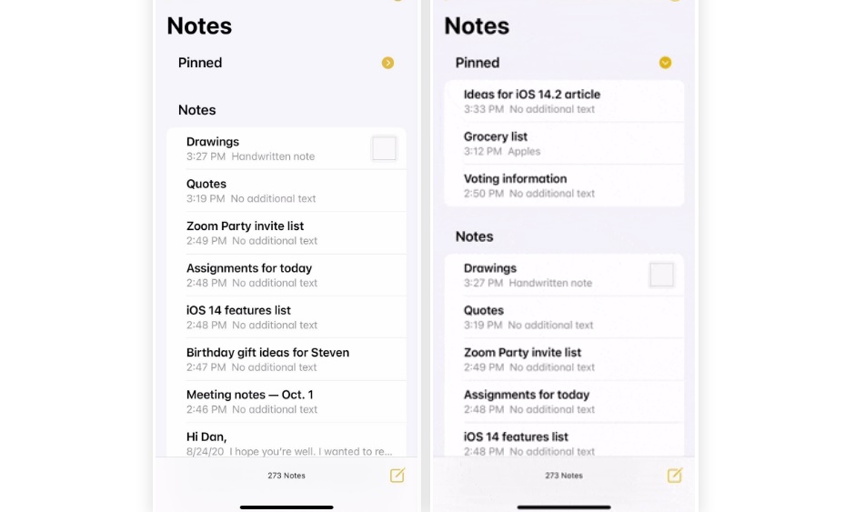 12 tính năng mới trong ứng dụng Ghi chú mặc định trên iOS 14