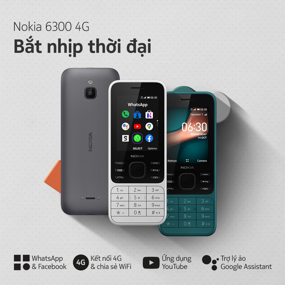 HMD Global ra mắt 3 điện thoại phổ thông Nokia mới tích hợp kết nối 4G