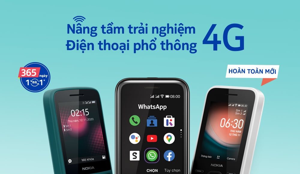 HMD Global ra mắt 3 điện thoại phổ thông Nokia mới tích hợp kết nối 4G