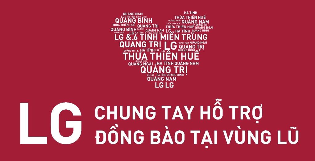 LG chung tay hỗ trợ đồng bào vùng lũ Quảng Bình, Quảng Trị và Quảng Nam