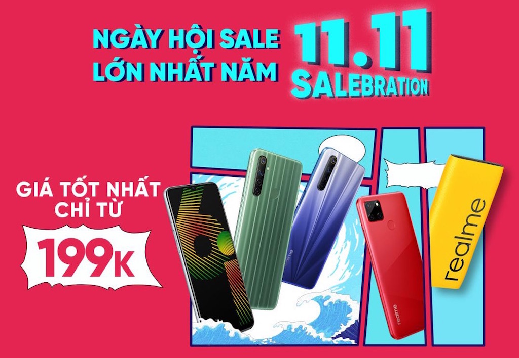 Realme tung chương trình ưu đãi ngày hội siêu sale 11/11