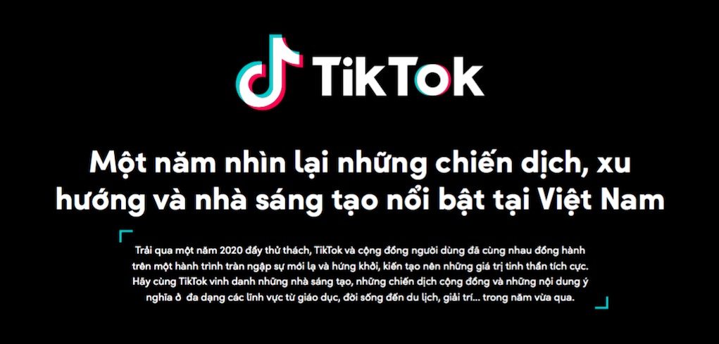 TikTok công bố Bảng Tổng kết Year on TikTok 2020