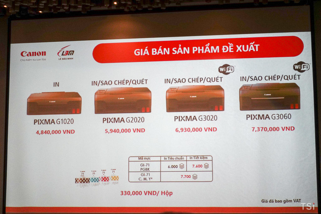 Canon ra mắt loạt máy in G Series và máy in ảnh chuyên nghiệp