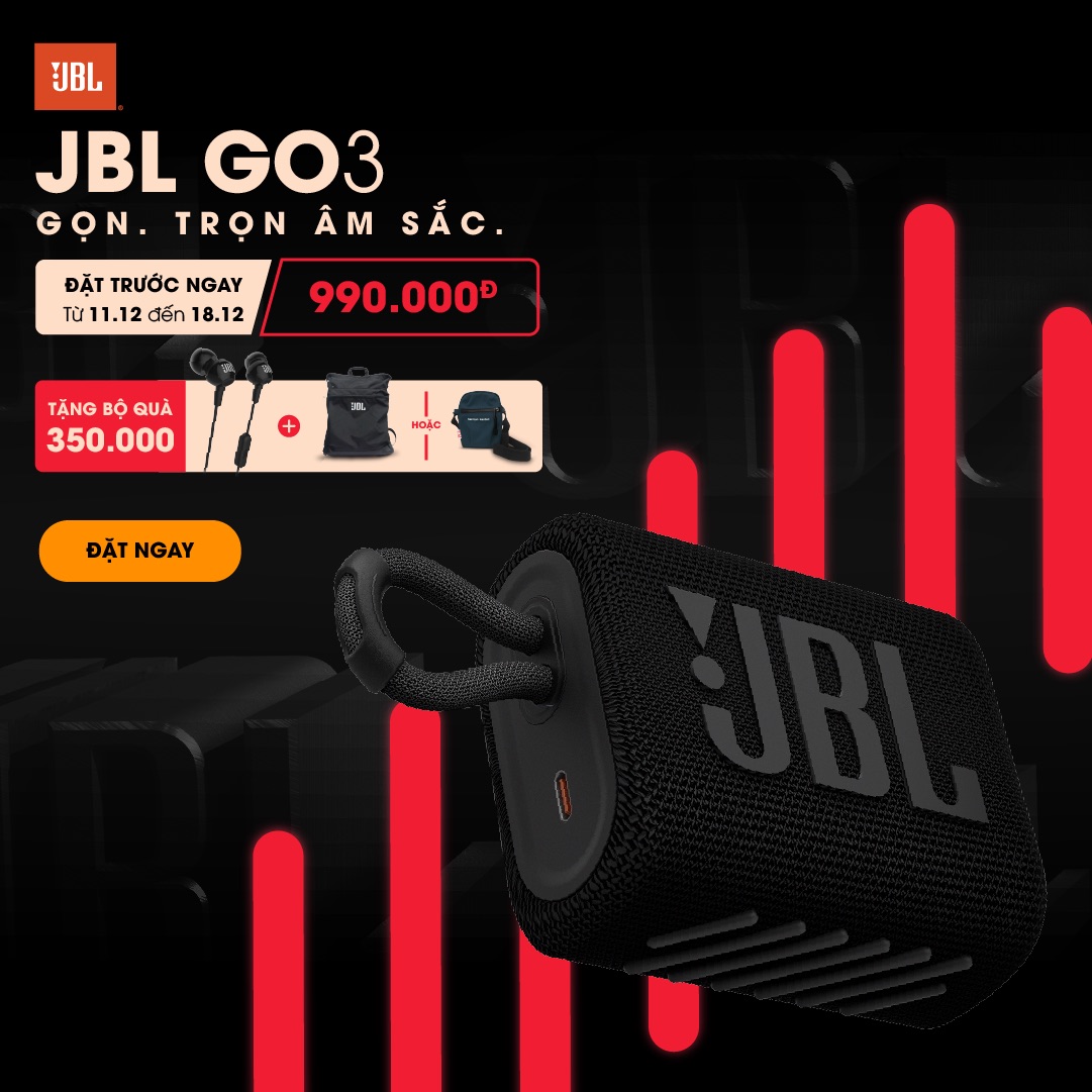 Đã có thể đặt hàng loa JBL Go 3, giá 990 ngàn đồng