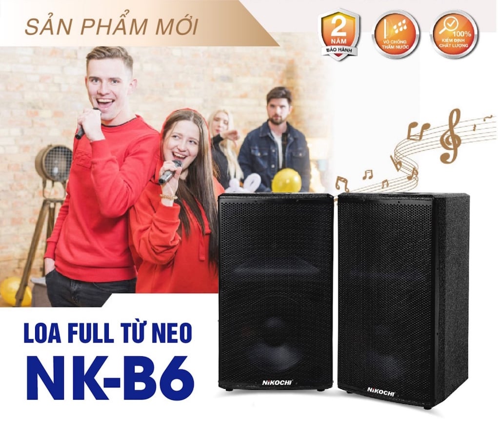 NIKOCHI ra mắt dòng loa full từ NEO NK-B6: Công suất cực đại 1200W