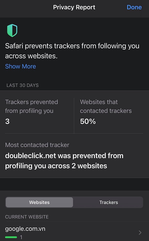 Ngăn các trang web theo dõi bạn trên iOS 14 và Big Sur