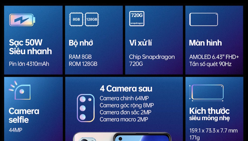 OPPO Reno5 chính thức ra mắt với hai màu, giá 8,7 triệu đồng