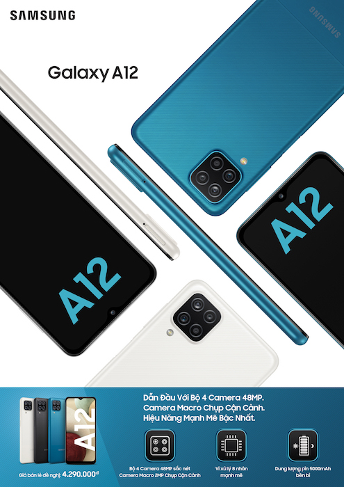 Samsung ra mắt Galaxy A12 và Galaxy A02s