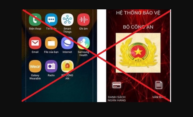 Ứng dụng giả danh Bộ Công an để lừa đảo, trộm cắp tài sản