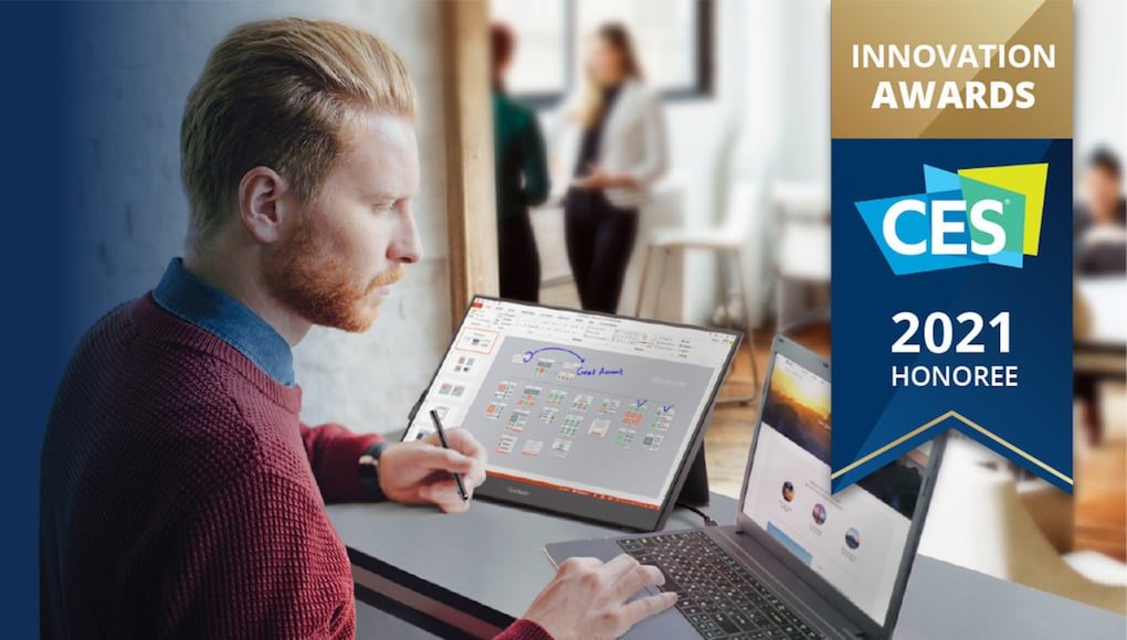 Màn hình di động cảm ứng ViewSonic TD1655 giành giải thưởng CES 2021