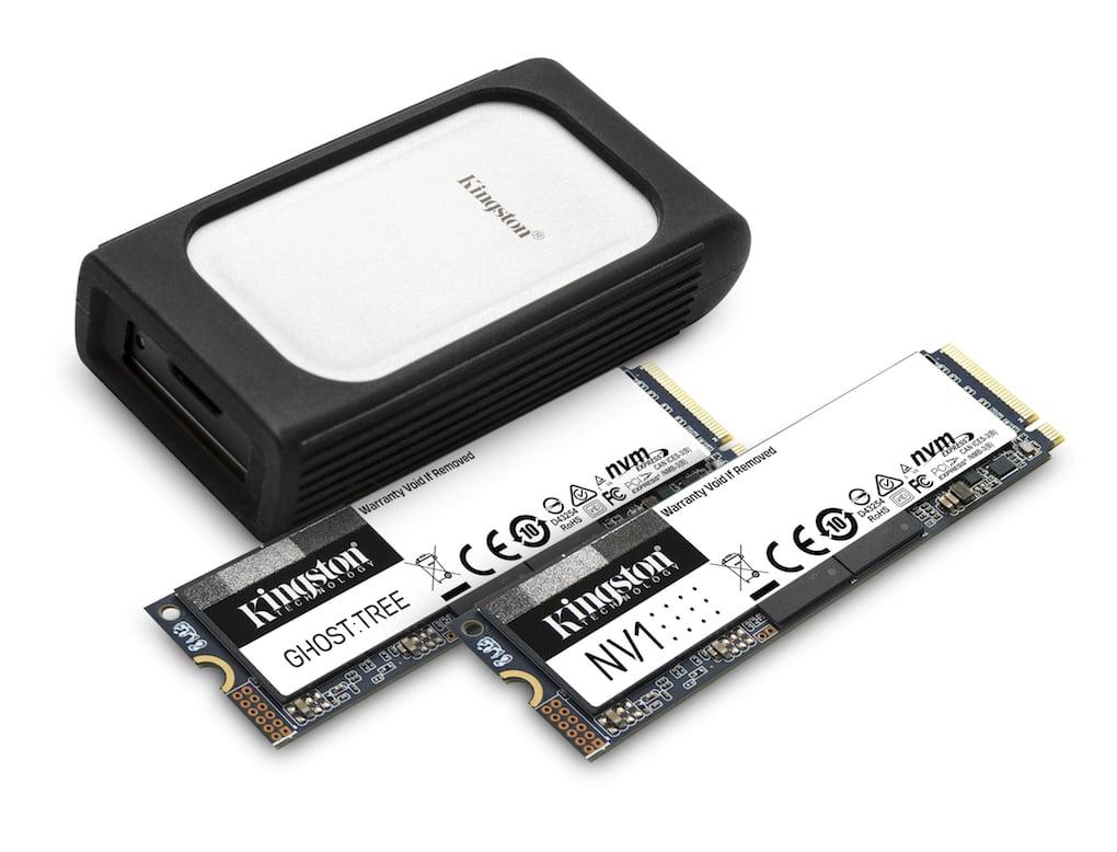 Kingston ra mắt SSD NVMe, bộ chuyển đổi lõi cùng đầu đọc