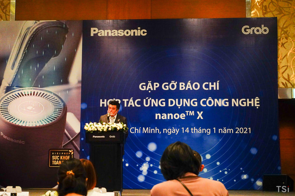 Panasonic hợp tác, trang bị máy lọc không khí nanoe X cho 2000 xe GrabCar