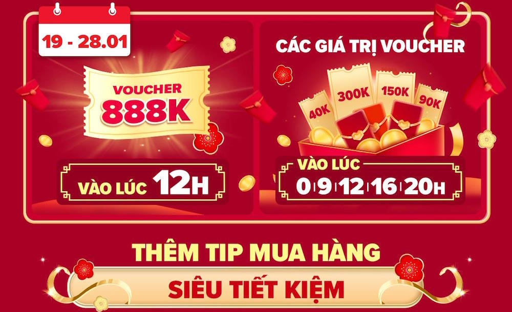 Lazada tung hàng triệu ưu đãi cho mùa mua sắm Tết