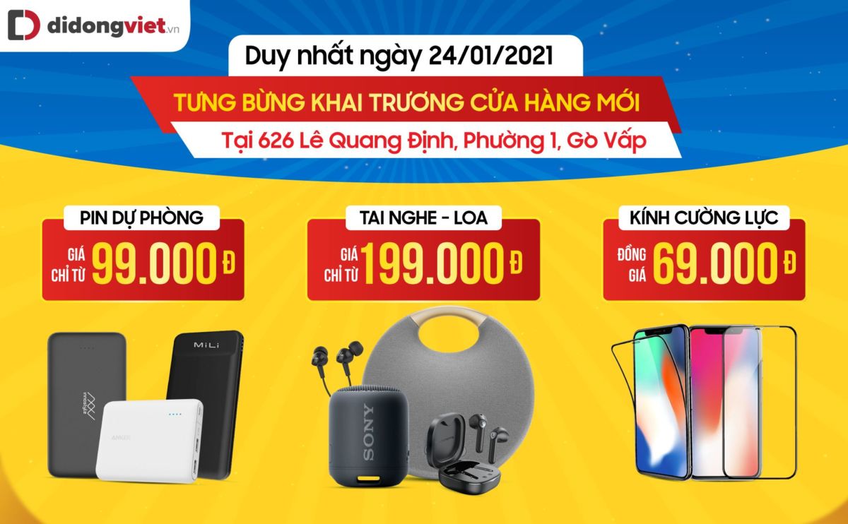 Di Động Việt khai trương cửa hàng mới, khuyến mãi sốc iPhone 12 VN/A