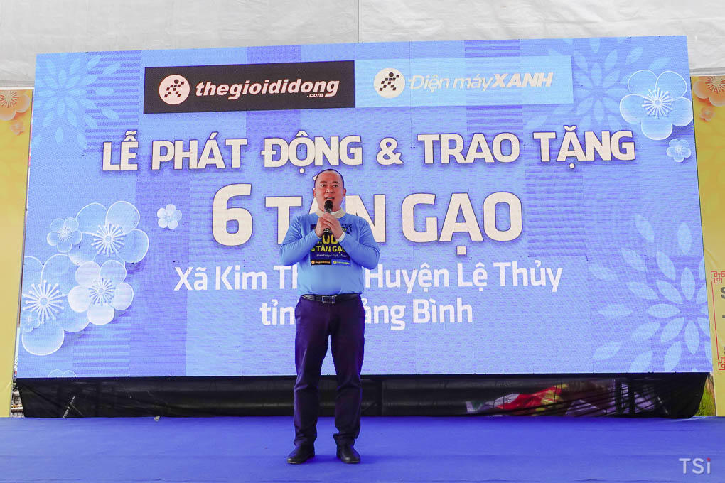 Thế Giới Di Động trao tặng 6 tấn gạo tại huyện Lệ Thuỷ, tỉnh Quảng Bình