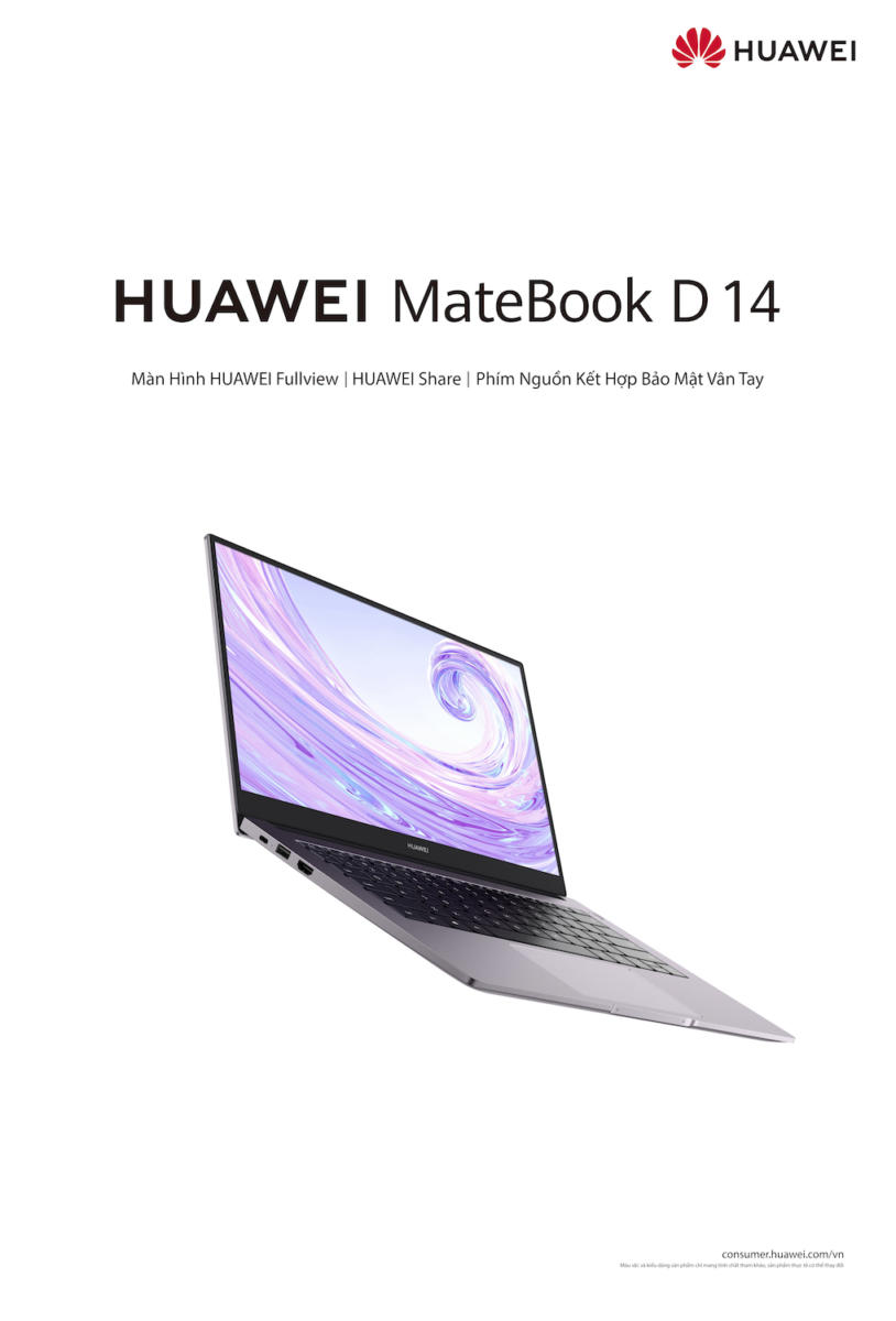 Huawei ra mắt MateBook D 14, giá 15,9 triệu đồng