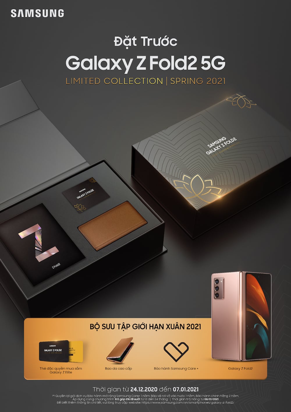 Samsung mở đặt trước Galaxy Z Fold2 phiên bản giới hạn Xuân 2021