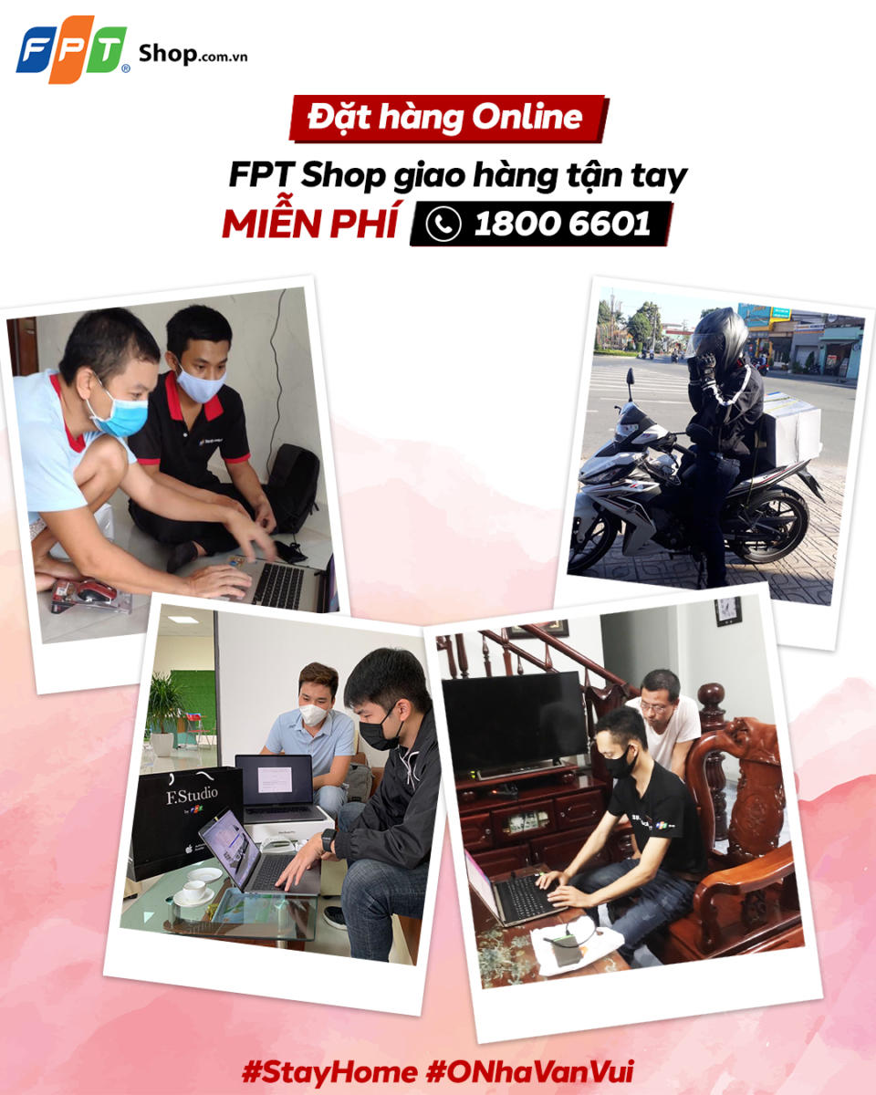 FPT Shop nhân đôi ưu đãi: giảm giá laptop, tặng combo làm việc tại nhà mùa Covid-19