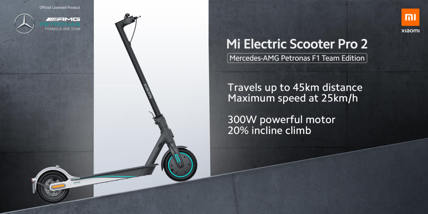 Mi Electric Scooter Pro 2 Mercedes-AMG Petronas F1 Team Edition