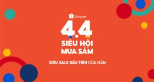 Shopee khởi động chương trình 4.4 Siêu Hội Mua Sắm 