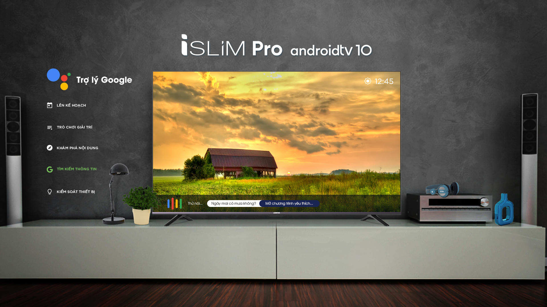 Asanzo trình làng TV thông minh iSLIM PRO 10 chạy Android 10