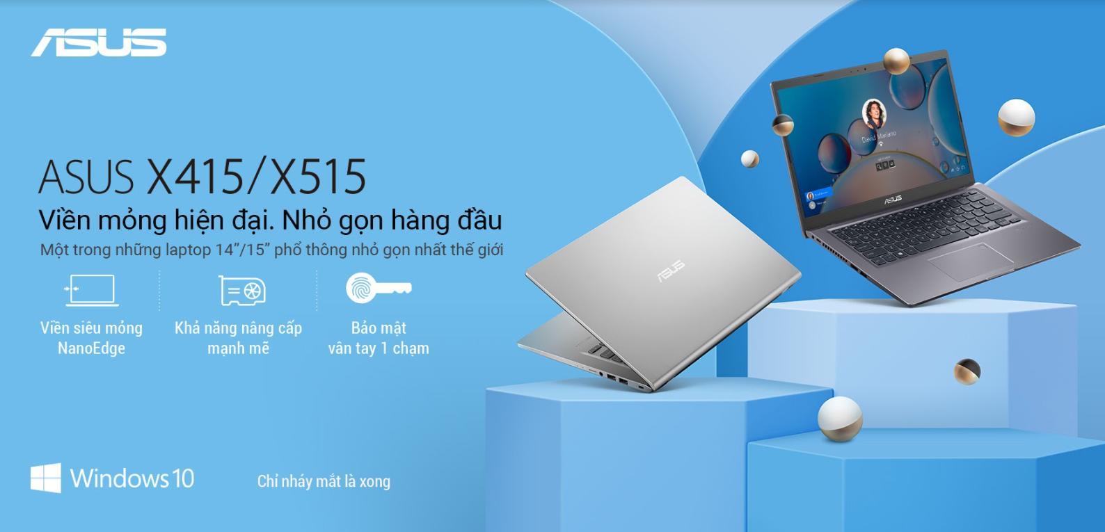 ASUS X415/X515 ra mắt, giá từ 6,9 triệu đồng