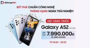 Di Động Việt mở đặt trước Galaxy A52 | A72, giá từ 7,9 triệu