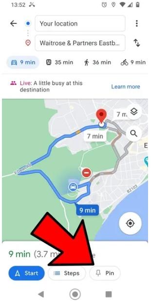 Cách ghim và tra cứu nhanh lộ trình di chuyển trên Google Maps