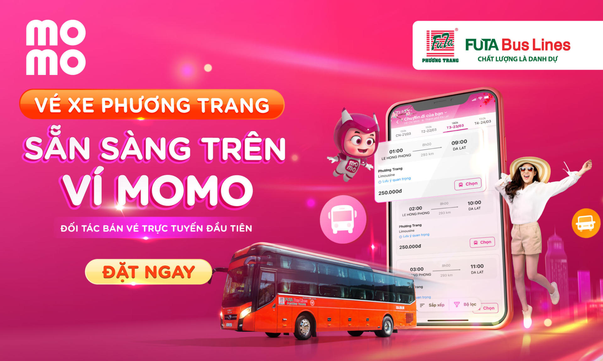 Phương Trang hợp tác ví MoMo, thúc đẩy chuyển đổi số doanh nghiệp vận tải