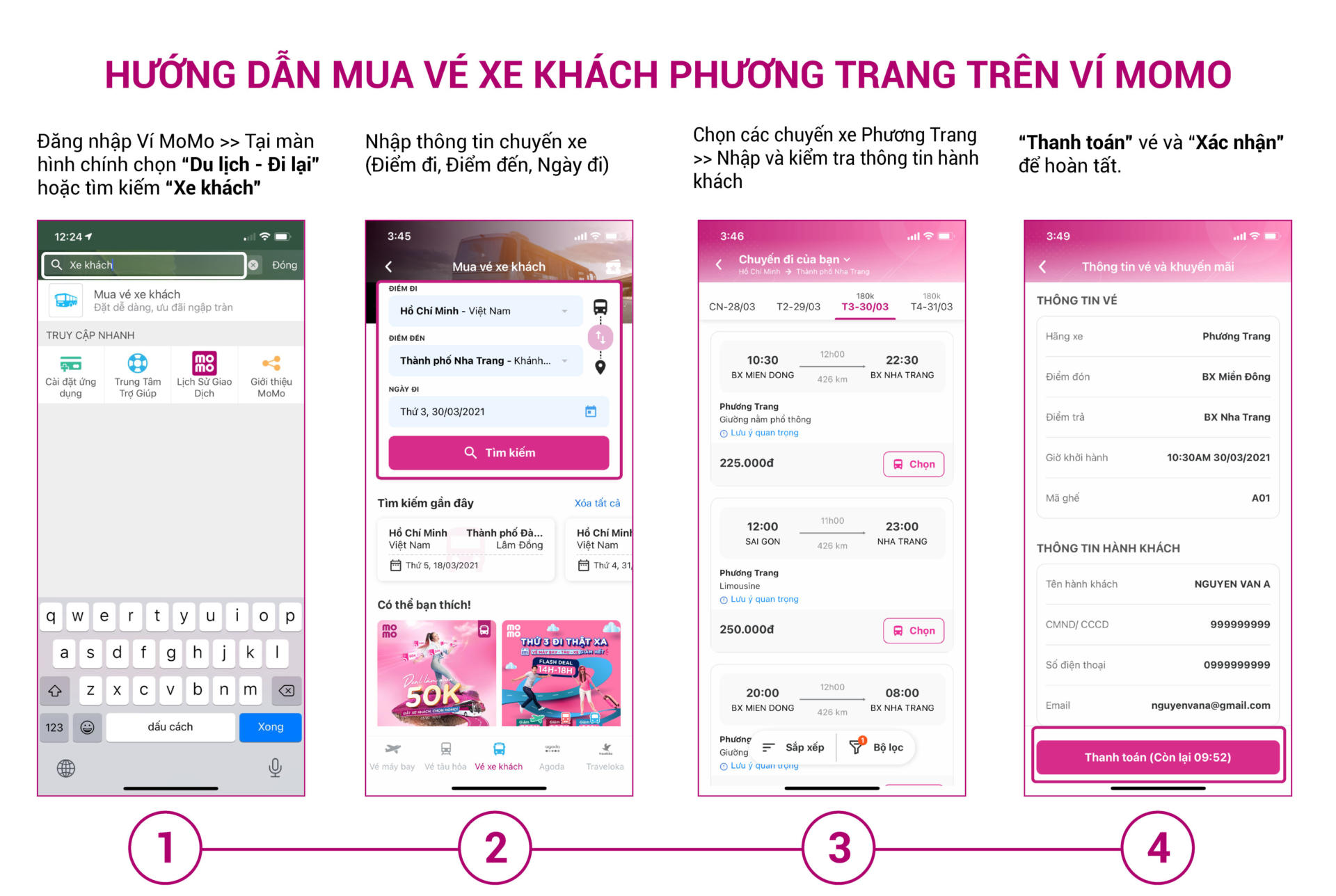 Phương Trang hợp tác ví MoMo, thúc đẩy chuyển đổi số doanh nghiệp vận tải