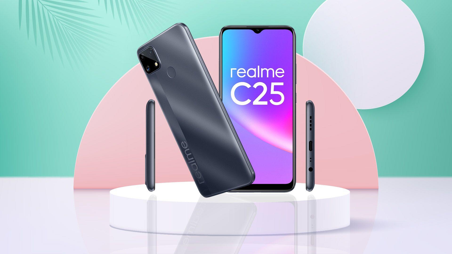 Realme C25 giá 4,69 triệu, lên kệ từ 17/4 với ưu đãi 300.000VND