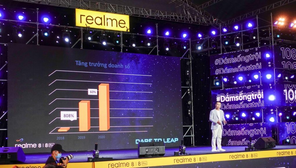 Realme công bố giá bộ đôi 8 series qua sự kiện khuấy động hoành tráng