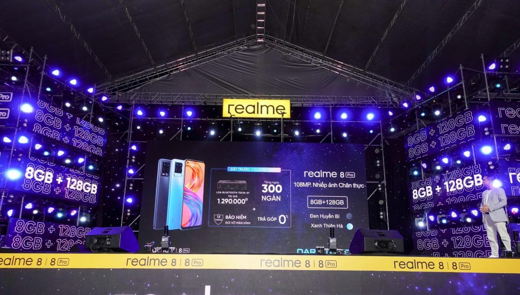 Realme công bố giá bộ đôi 8 series qua sự kiện khuấy động hoành tráng