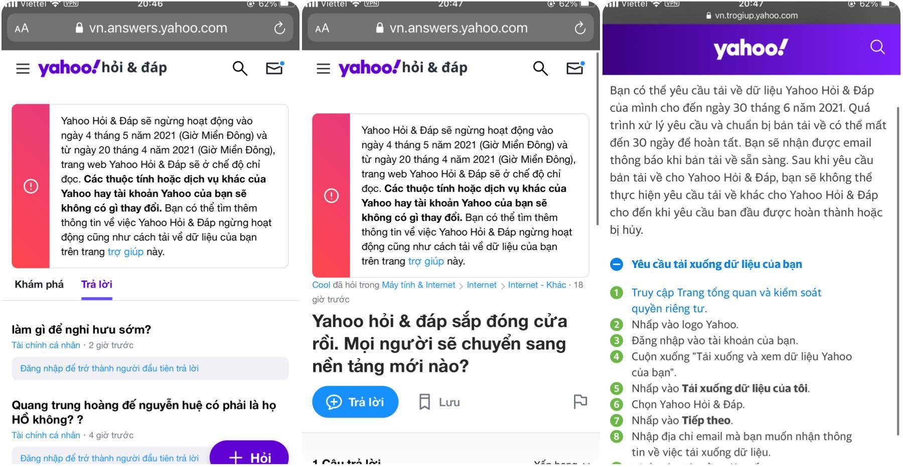 Yahoo Hỏi & Đáp sẽ đóng cửa vào đầu tháng 5