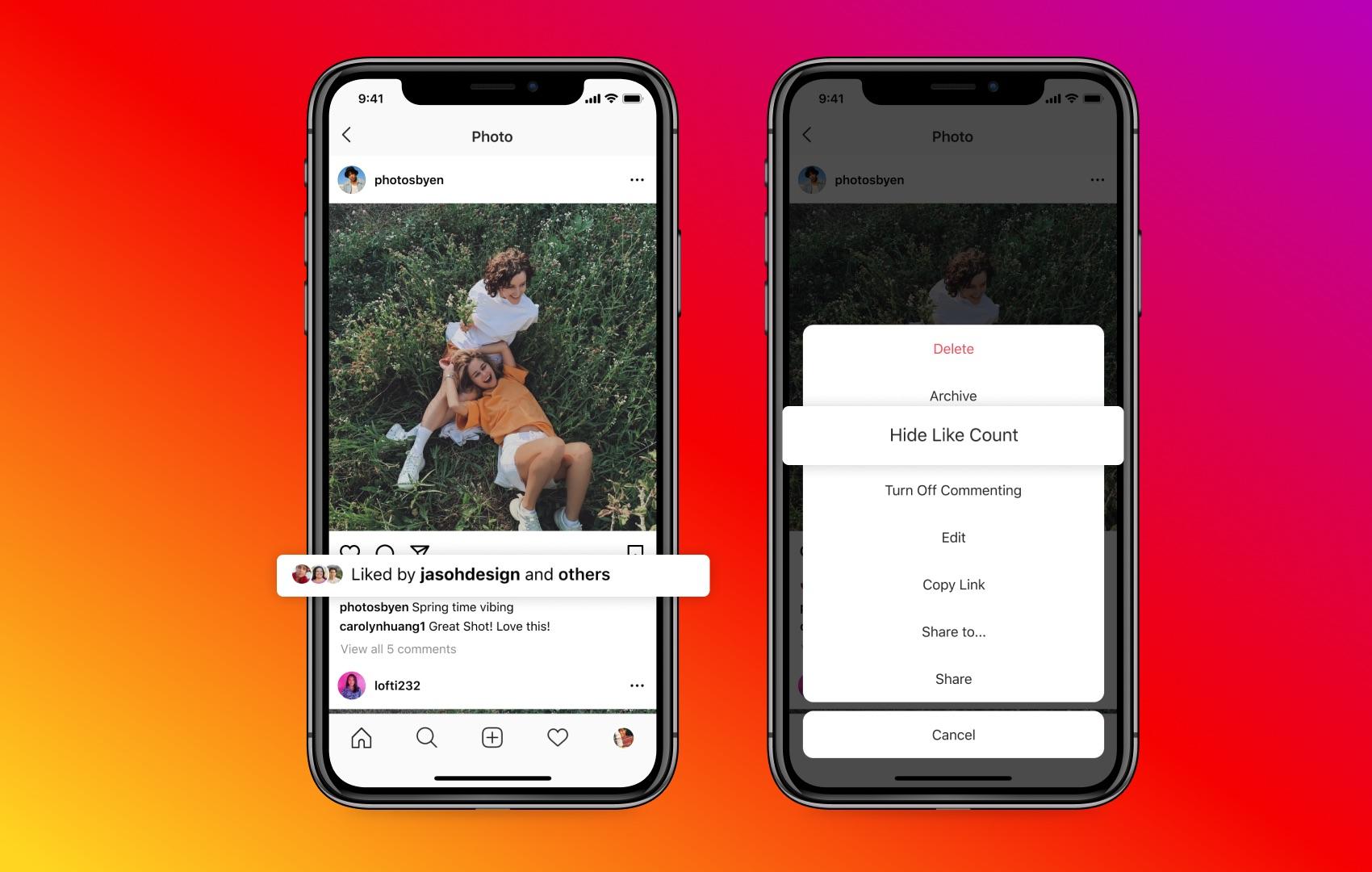 Người dùng đã có thể ẩn số lượt thích trên Facebook và Instagram