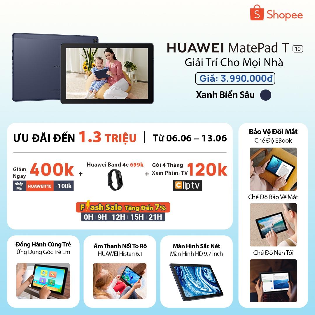 Huawei MatePad T 10 lên kệ lên kệ giá 4 triệu đồng