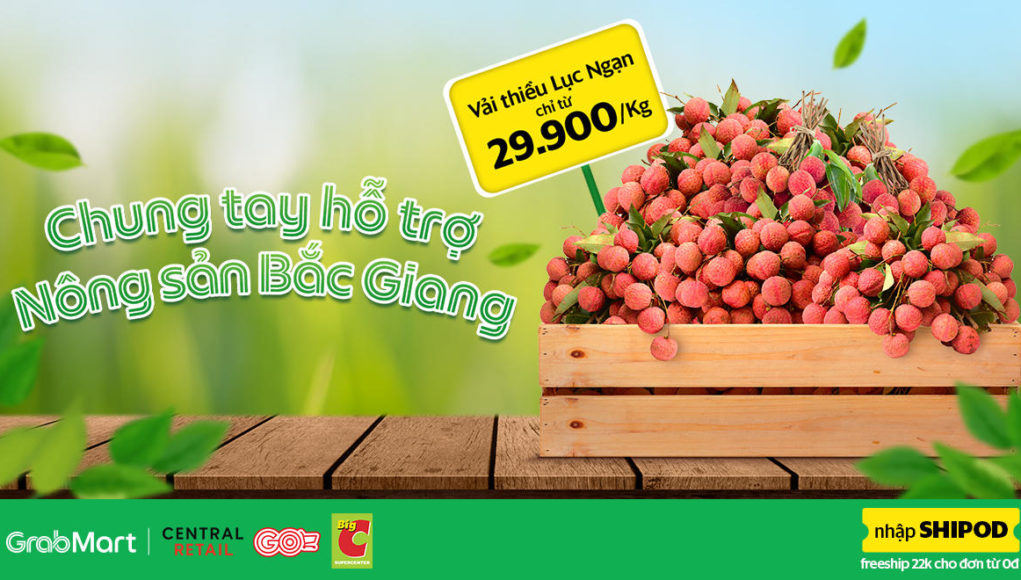 Big C và Grab Việt Nam chung tay hỗ trợ nông sản Bắc Giang