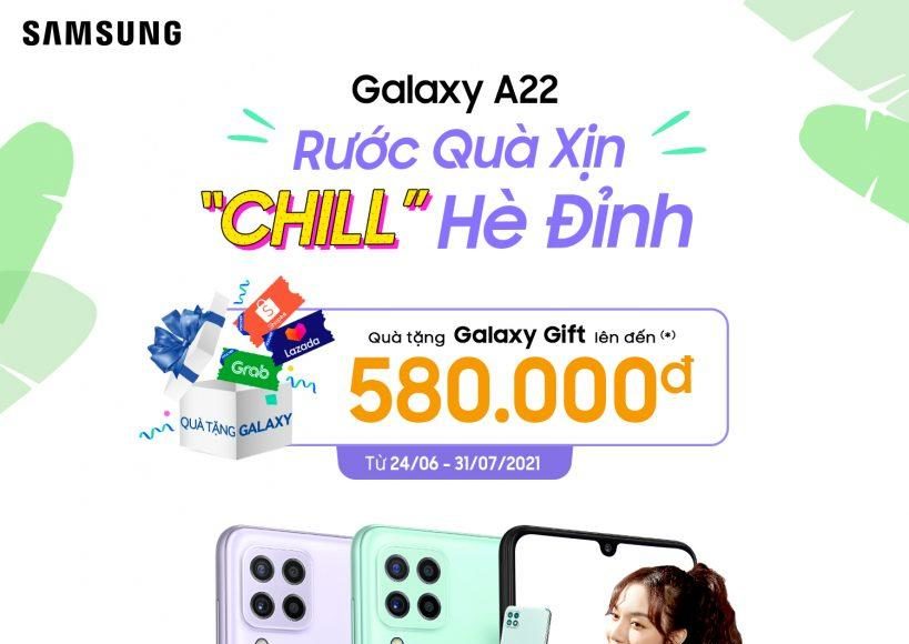 Samsung Galaxy A22 lên kệ, giá từ 5,9 triệu